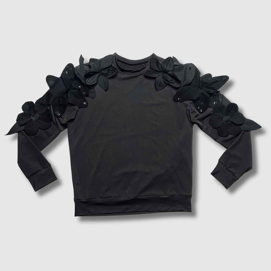 Suitable Zero Waste Daniel Pitch Black Botanicals' Crewneck Sweatshirt