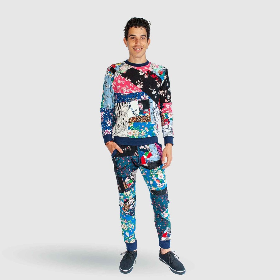 Deals Zero Waste Daniel Mixed Florals 'All-Over Reroll' Mega Bundle (Sweatshirt + Jogger + Shorts + Tee Shirt)