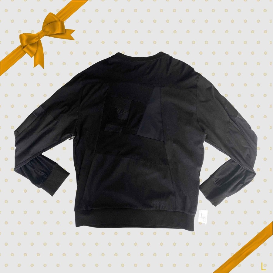 Suitable Zero Waste Daniel Large Black Sweatshirt - Cyber Monday