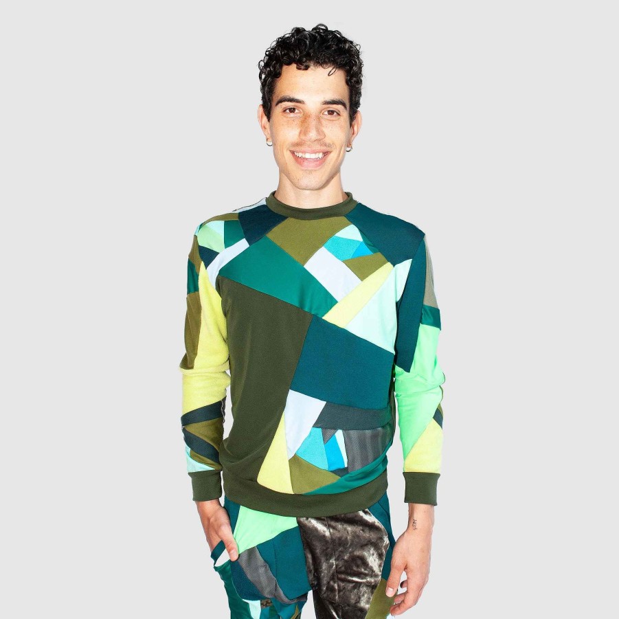 Tops Zero Waste Daniel Green 'All-Over Reroll' Sweatshirt