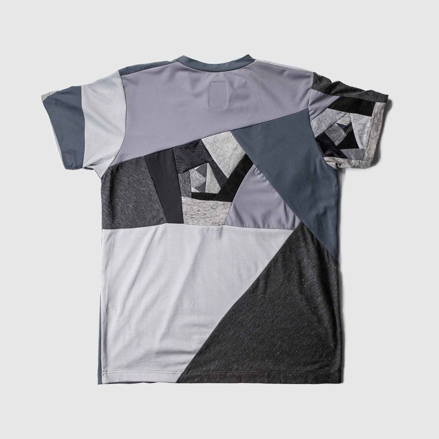 Tops Zero Waste Daniel Gray 'All-Over Reroll' Short Sleeve Tee Shirt