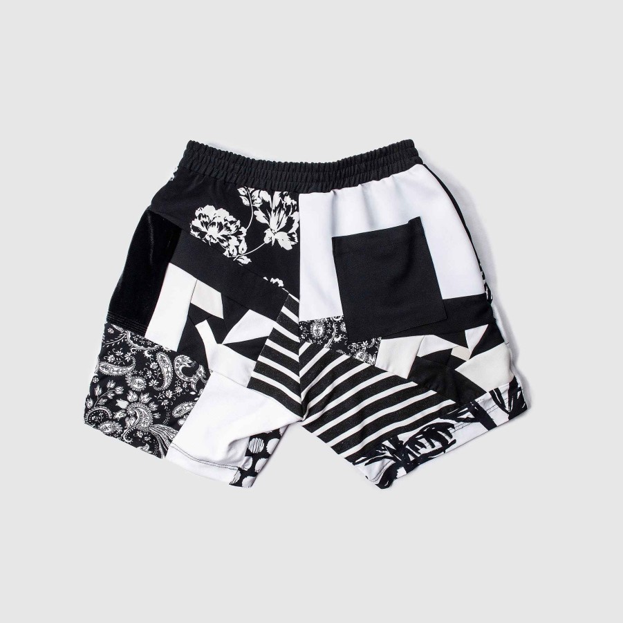 Bottoms Zero Waste Daniel Black + White 'All-Over Reroll' Short