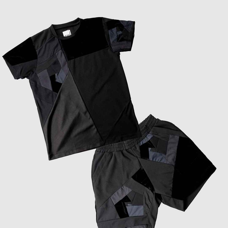 Deals Zero Waste Daniel Black 'All-Over Reroll' Bundle (Tee Shirt + Short)