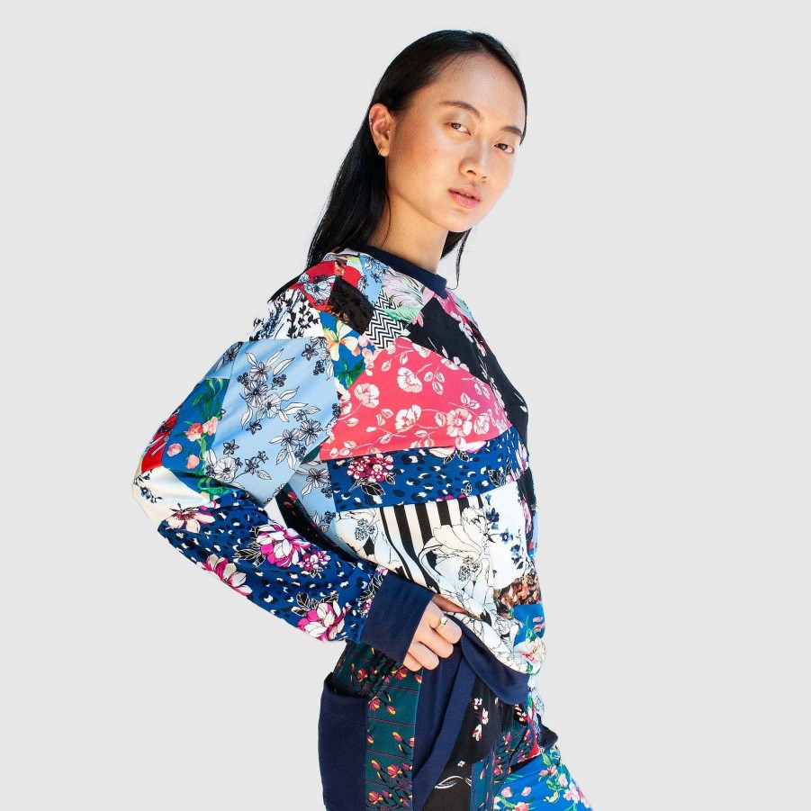 Tops Zero Waste Daniel Mixed Floral 'All Over Reroll' Sweatshirt