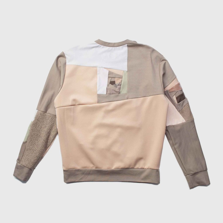 Tops Zero Waste Daniel Khaki 'All-Over Reroll' Sweatshirt