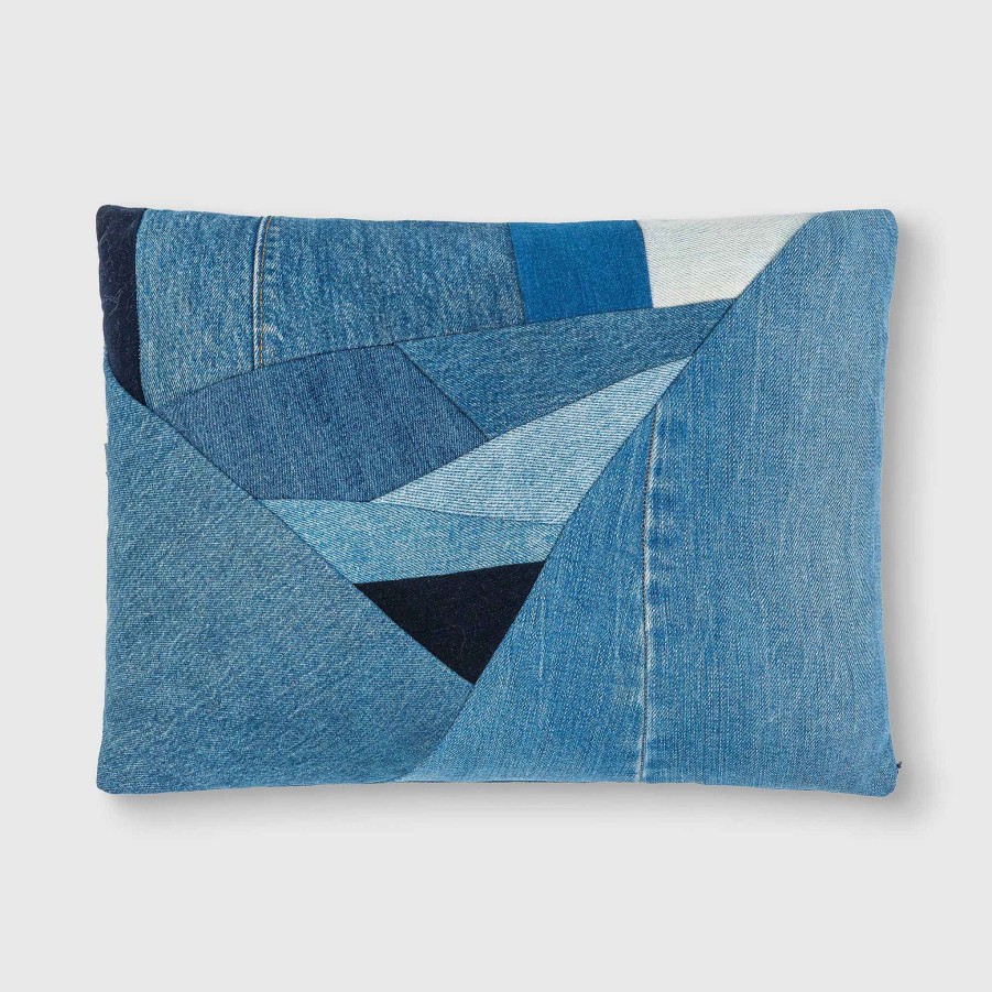 Denim Zero Waste Daniel The Rectangle Denim Pillow