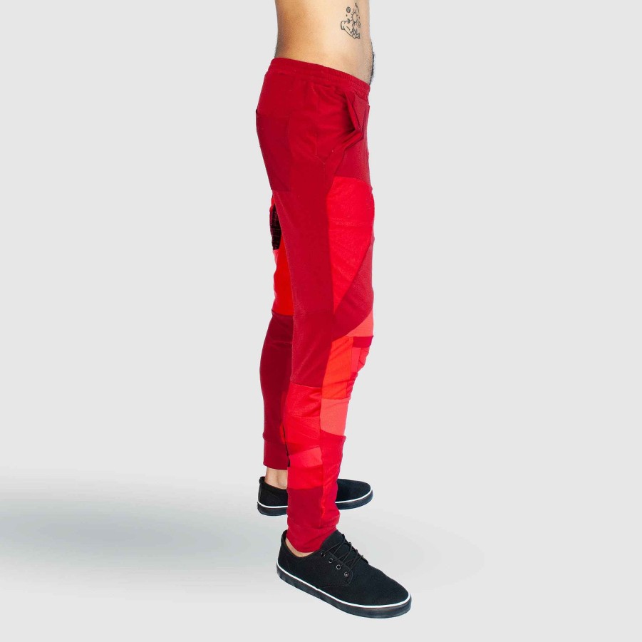 Bottoms Zero Waste Daniel Red 'All-Over Reroll' Jogger