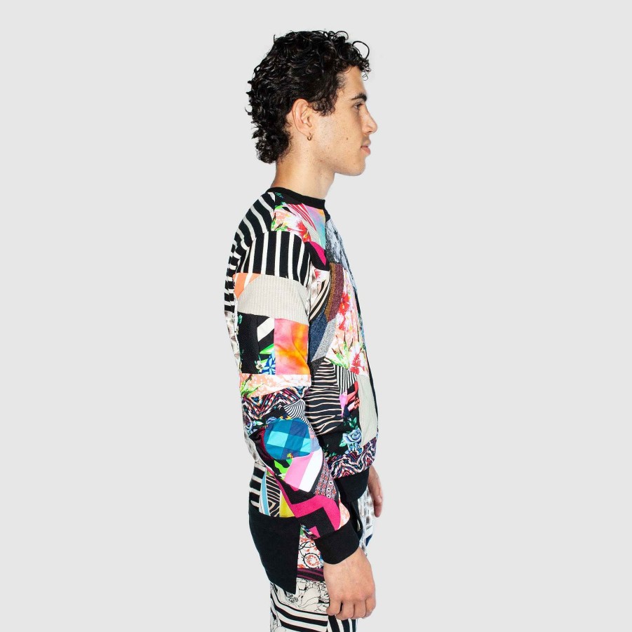 Tops Zero Waste Daniel Mixed Print 'All-Over Reroll' Sweatshirt