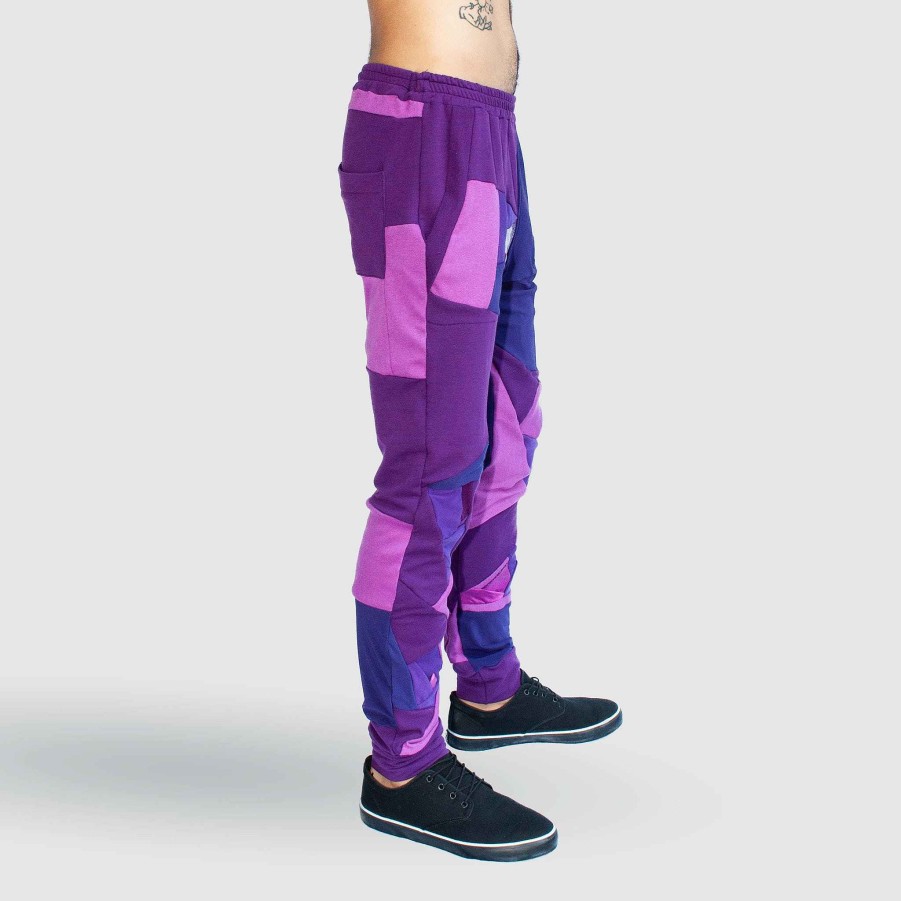 Bottoms Zero Waste Daniel Purple 'All-Over Reroll' Jogger