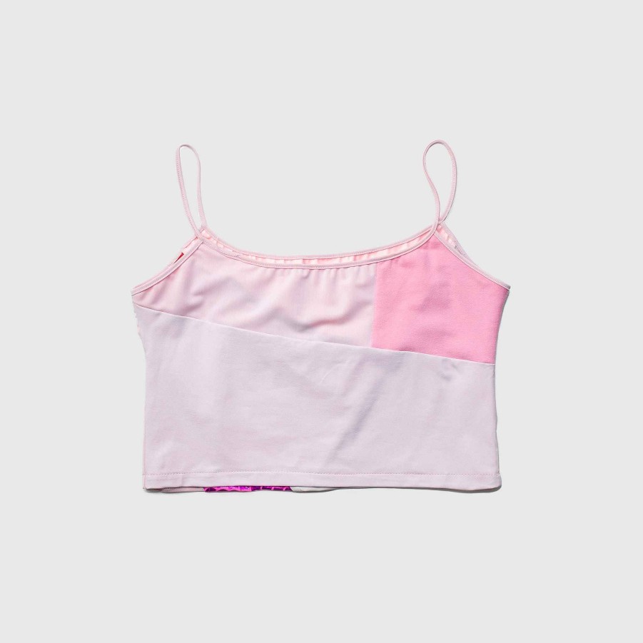 Tops Zero Waste Daniel Pink 'All-Over Reroll' Cropped Tank Top