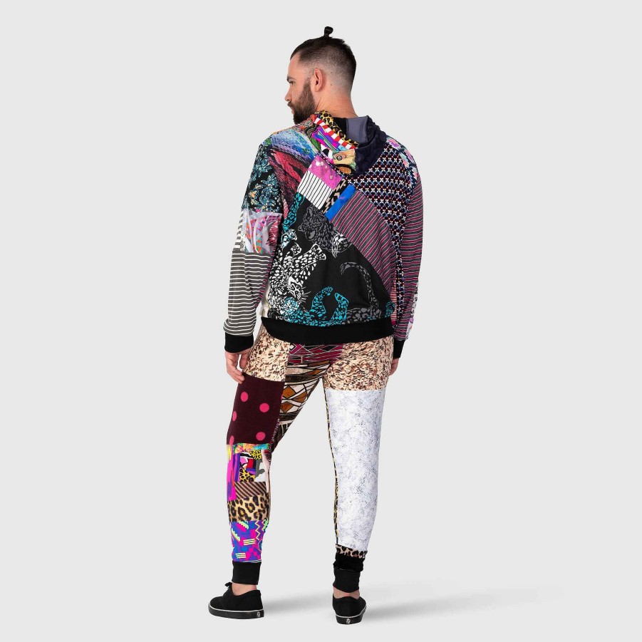 Tops Zero Waste Daniel Mixed Print 'All-Over Reroll' Hoodie