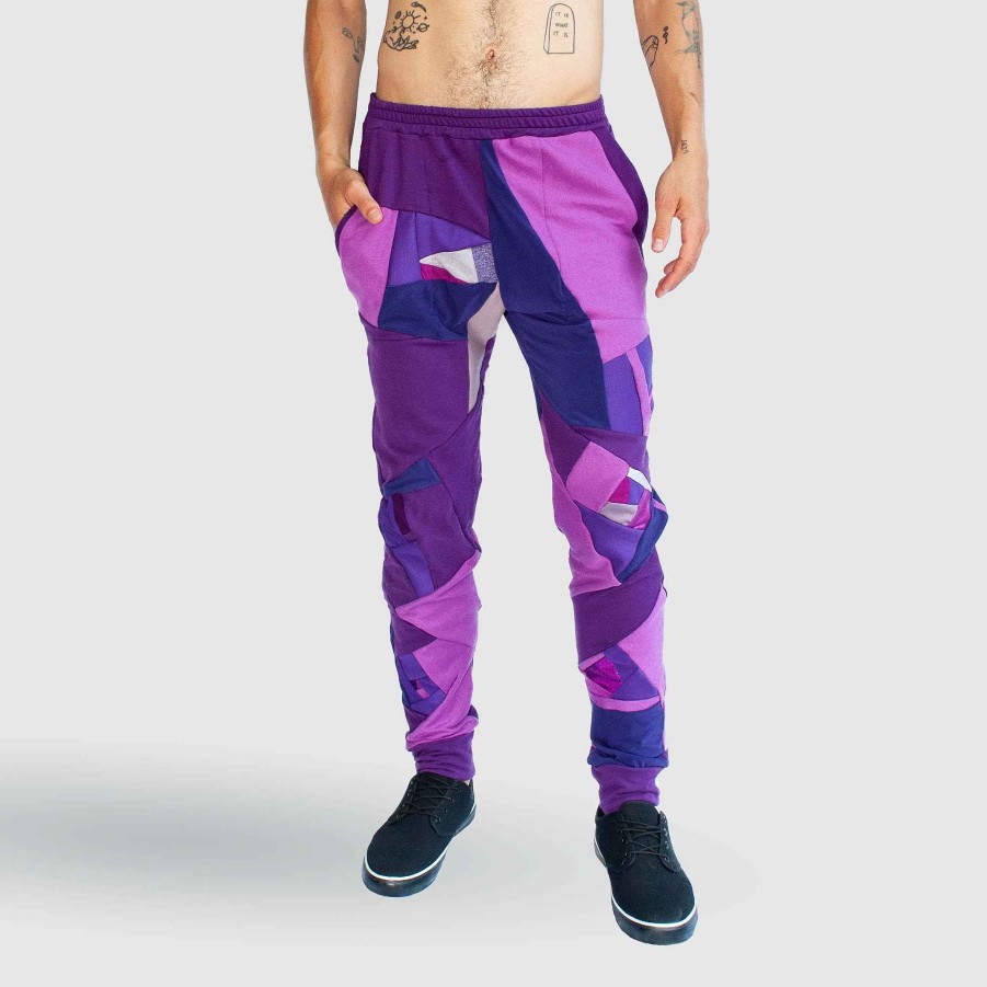 Bottoms Zero Waste Daniel Purple 'All-Over Reroll' Jogger