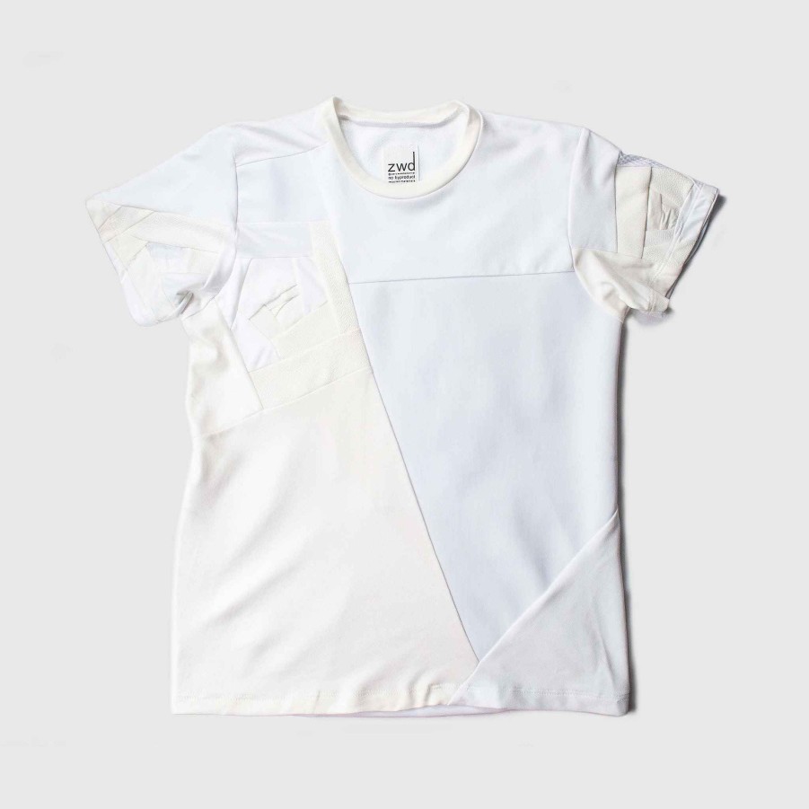 Tops Zero Waste Daniel White 'All-Over Reroll' Short Sleeve Tee Shirt