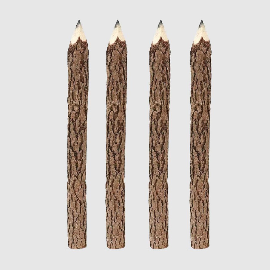 Favorite Things Zero Waste Daniel Teak-Wood Pencil (Set Of 4) 7"