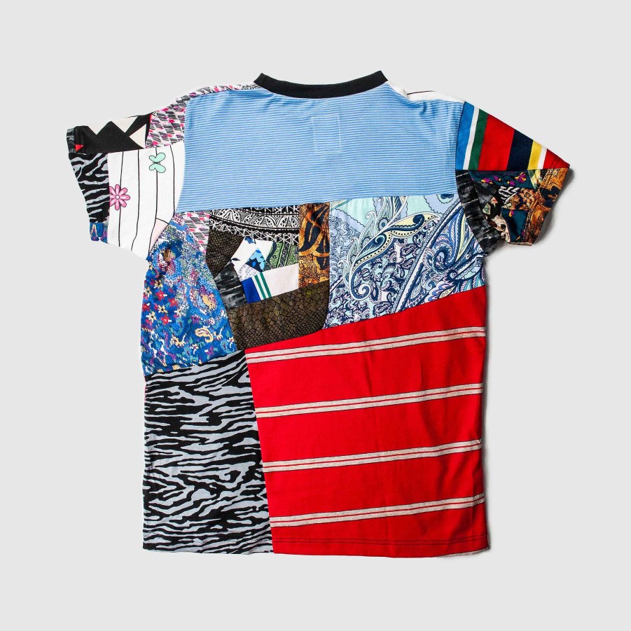 Tops Zero Waste Daniel Mixed Print 'All-Over Reroll' Short Sleeve Tee Shirt