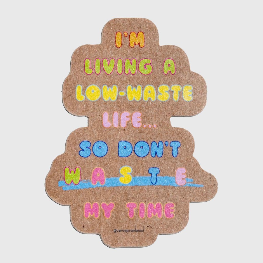 Favorite Things Zero Waste Daniel Don'T Waste' Recycled Paper Sticker