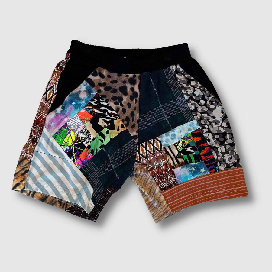 Holiday Zero Waste Daniel Preloved Mixed Print 'All Over Reroll' Shorts S