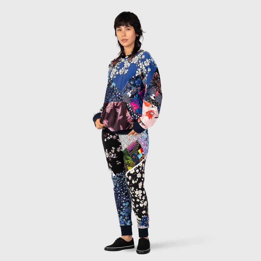 Tops Zero Waste Daniel Mixed Floral 'All-Over Reroll' Hoodie