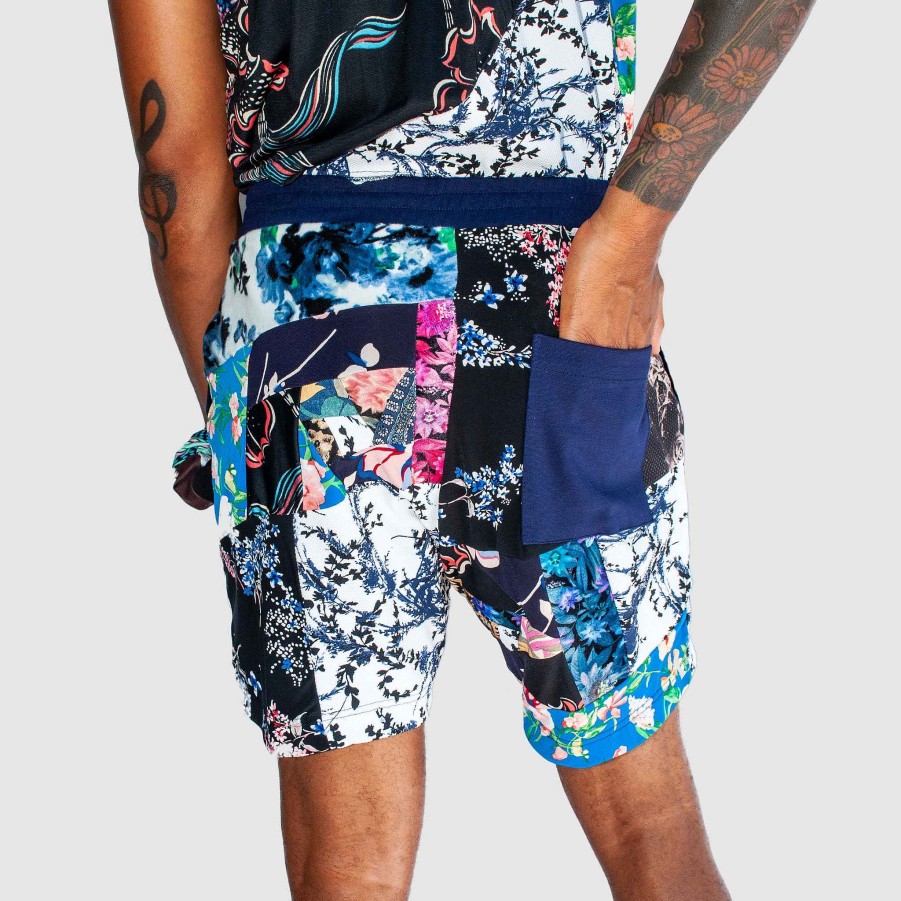 Deals Zero Waste Daniel Mixed Florals 'All-Over Reroll' Bundle (Tee Shirt + Short)