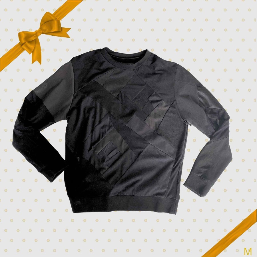 Suitable Zero Waste Daniel Medium Black Sweatshirt- Cyber Monday