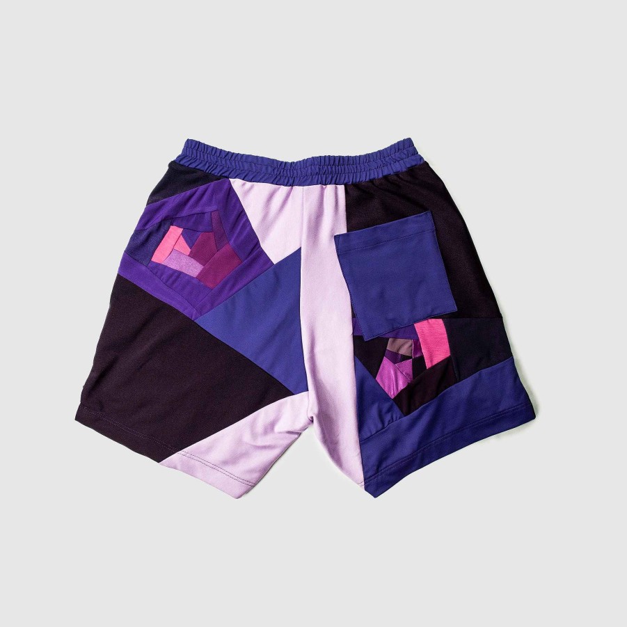 Bottoms Zero Waste Daniel Purple 'All-Over Reroll' Short