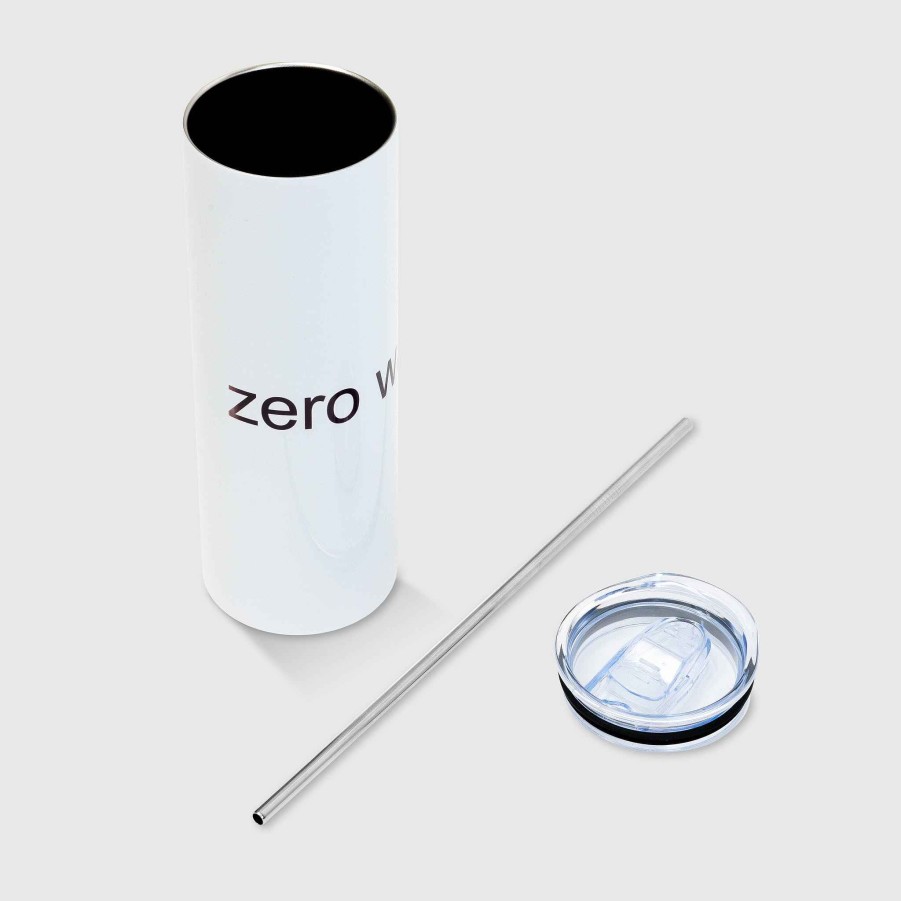 Favorite Things Zero Waste Daniel Zwd Logo (Metal) Reusable Tumblr W/ Metal Straw (20 Oz.)