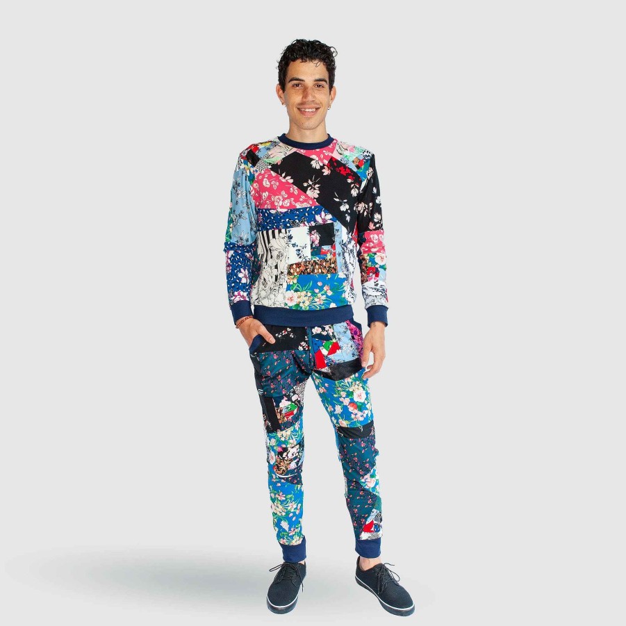 Deals Zero Waste Daniel Mixed Floral 'All Over Reroll' Bundle (Sweatshirt + Jogger)